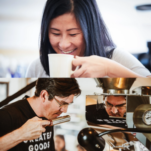 Trey Cobb and Khanh Trang, Greater Goods Coffee Co founders